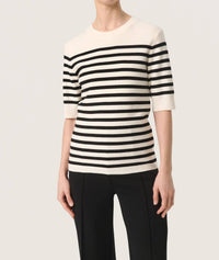 Soaked In Luxury - Spina Slim Fit Crew Neck Pullover Sweater