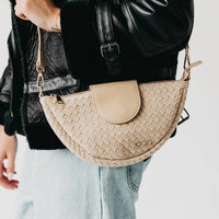 Pretty Simple - Women's Selena Suede Flap Crossbody Bag