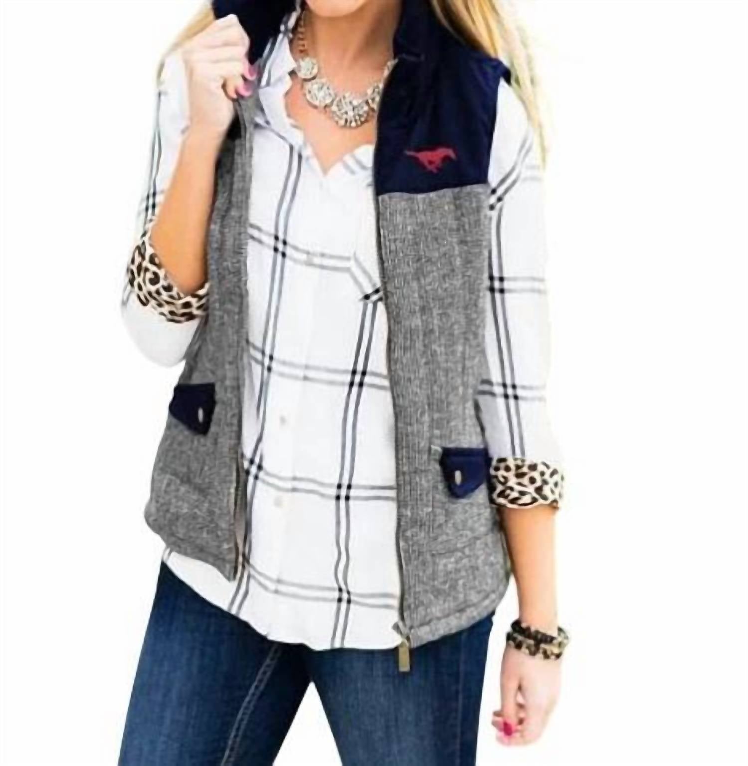 Gameday Couture - SMU Prep For It Vest