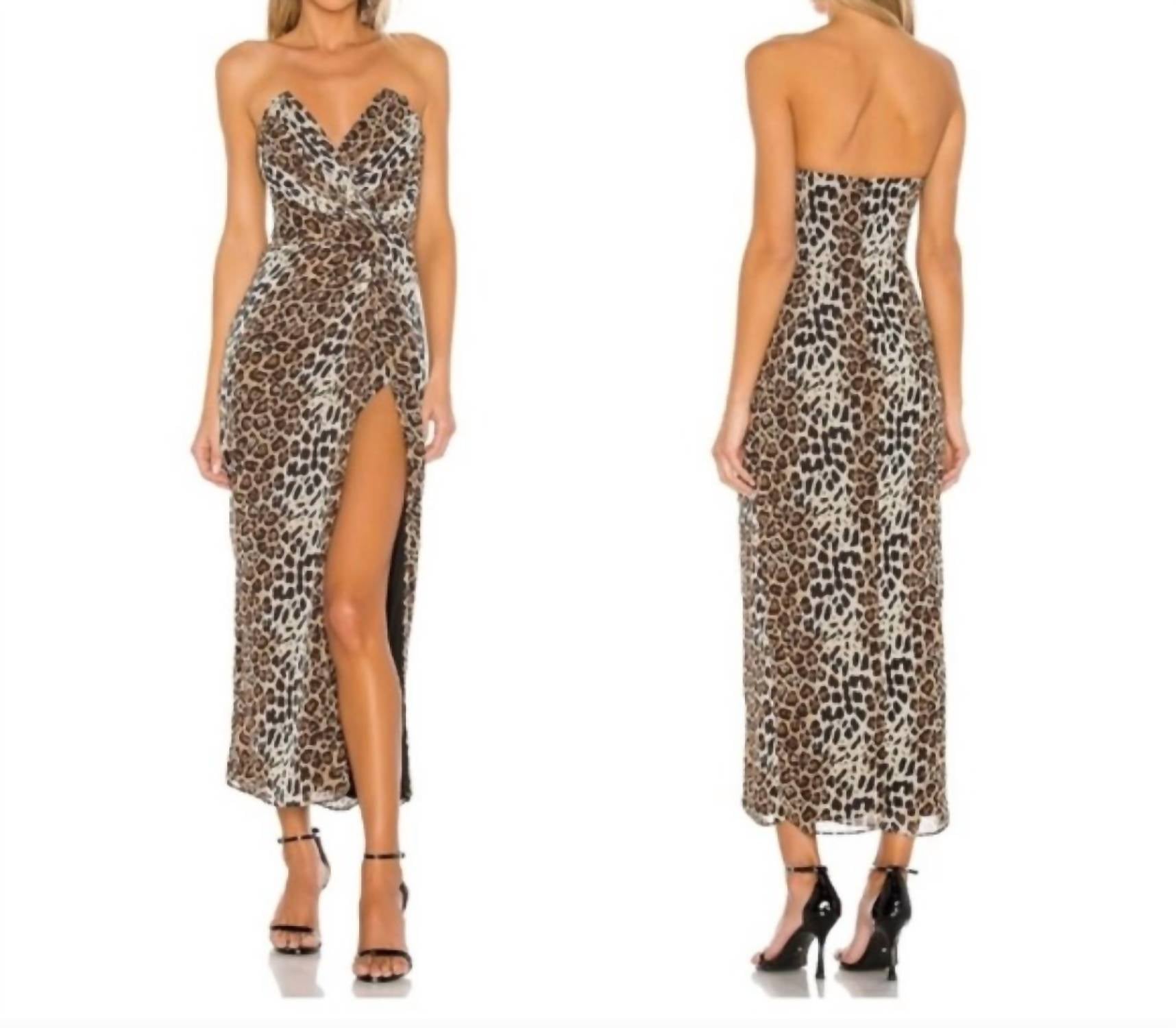 katie may Come On Home Dress in animal print - women's dress