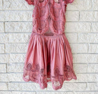 SEA Drea Mini Dress in rose - women's dress - alternate view