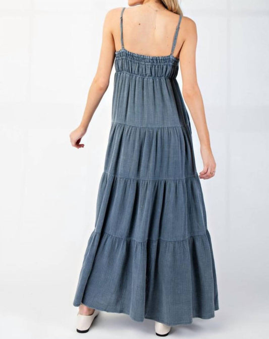 Easel - Mineral Wash Maxi Dress
