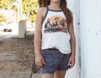 Tiny Whales - Wild Thing Jersey Race Back Tank Top