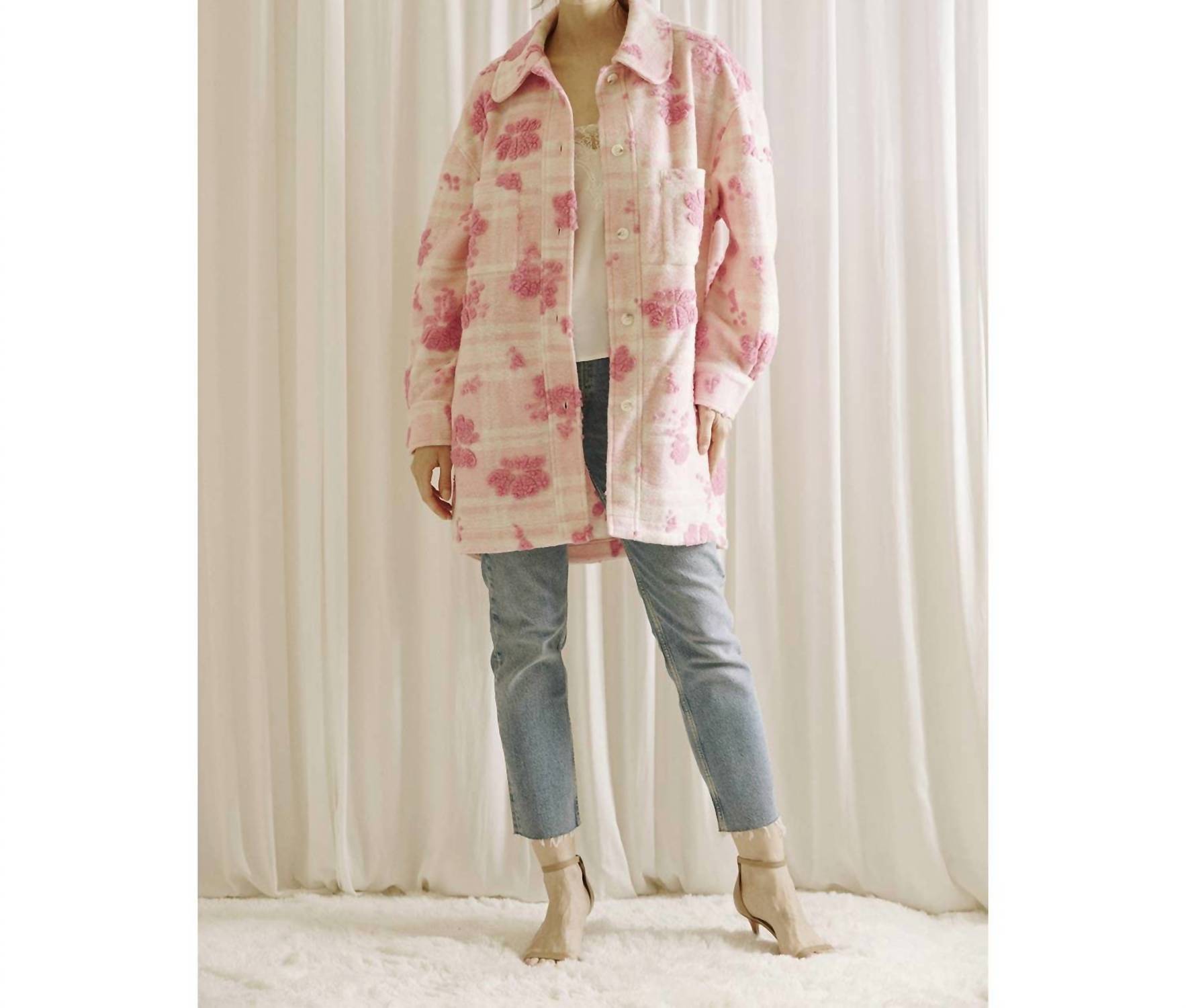 Storia - Jackie 3d Floral Sherpa Jacket