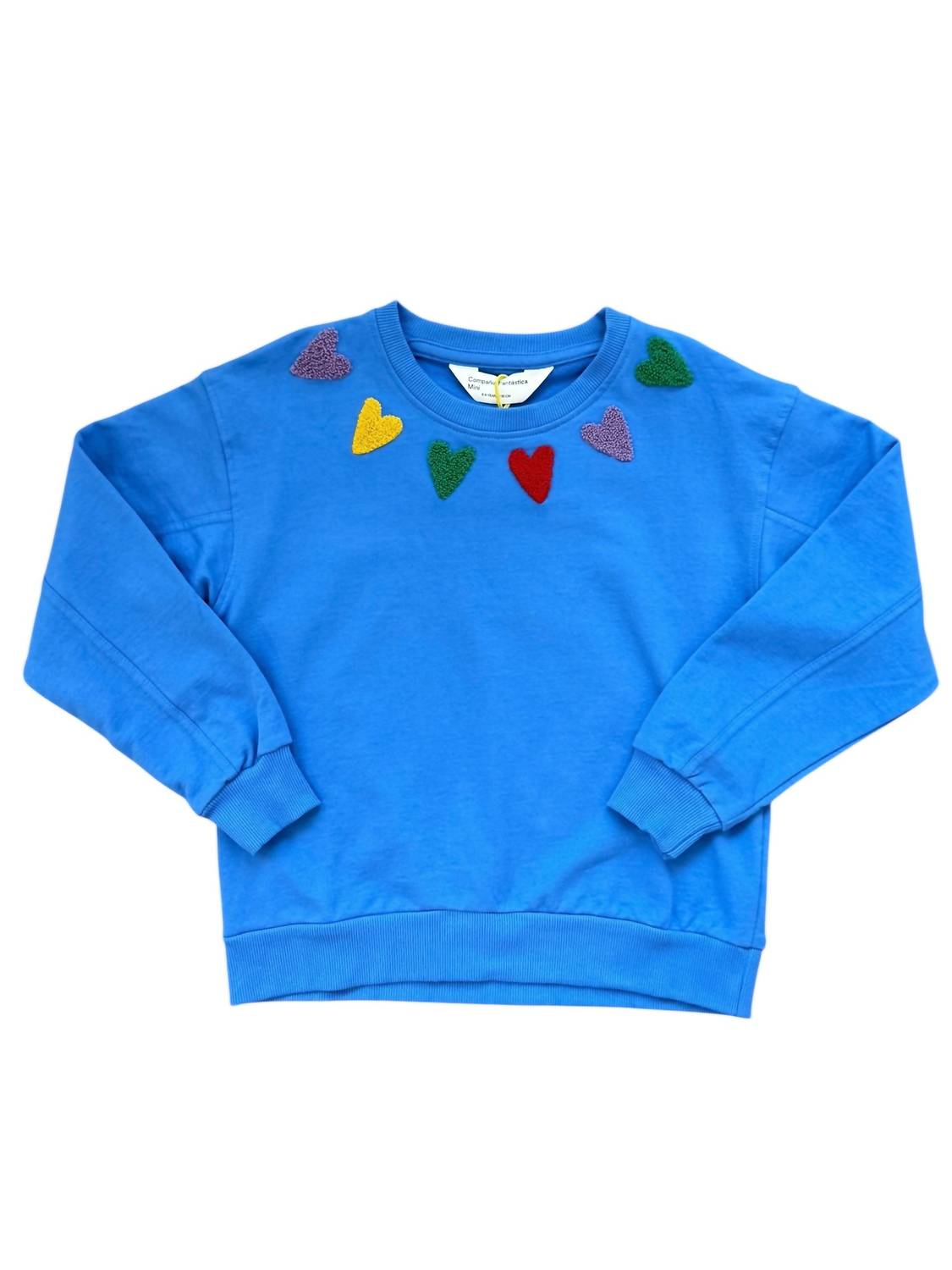 Compania Fantastica - Girl's Colorful Hearts Sweatshirt