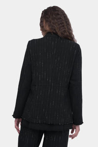 Baci - Striped Buttoned Long Sleeve Jacket