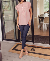 Andree By Unit - Pleat Detail Button Up Blouse