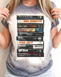 Backroad Threads Wholesale - 80's Rock Cassette Tape Graphic T shirt