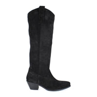 DIBA True Women's Ame Thyst Tall Boot in black - women's shoe - detail view