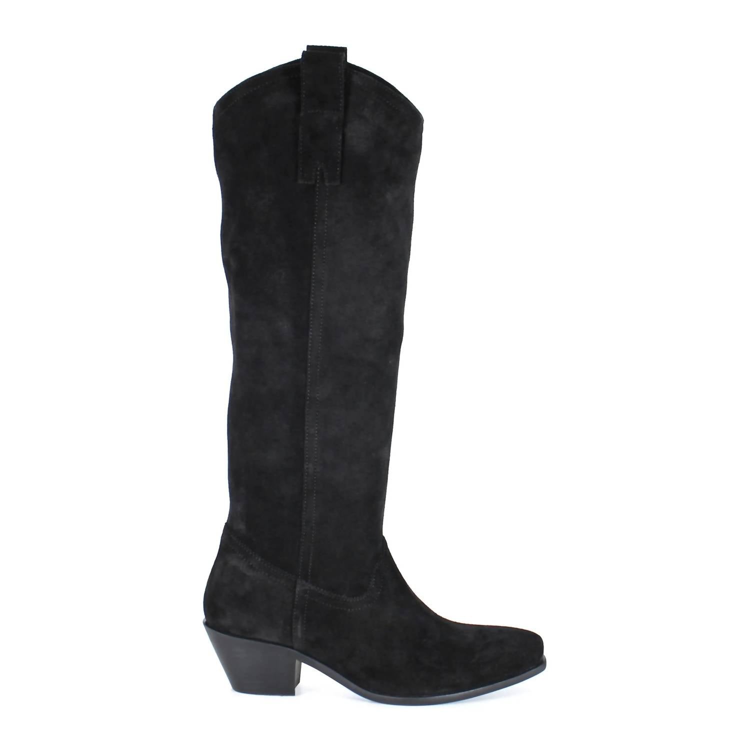 DIBA True Women's Ame Thyst Tall Boot in black - women's shoe - detail view