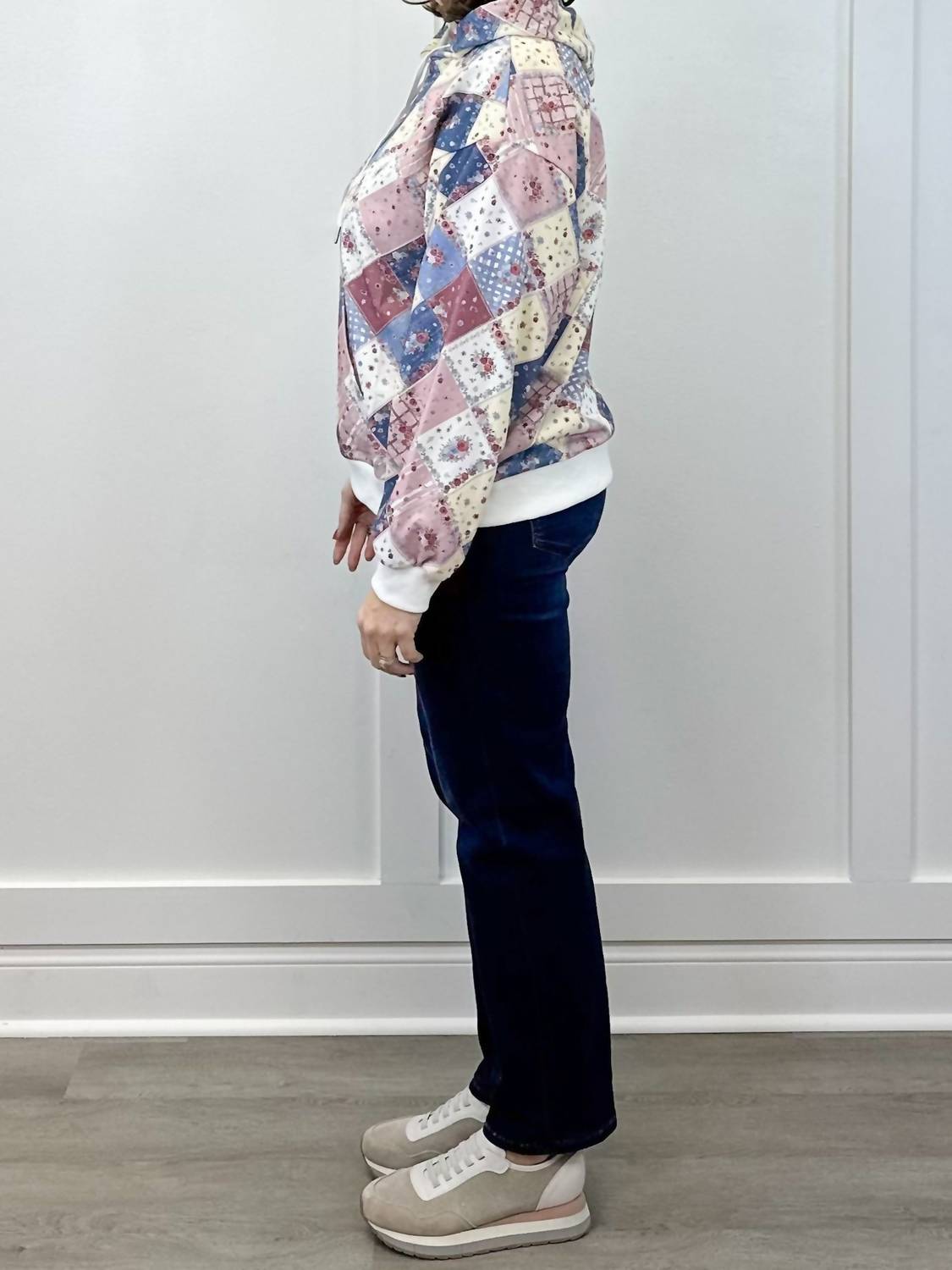 Main Strip - Spring Patchwork Quilted Hoodie