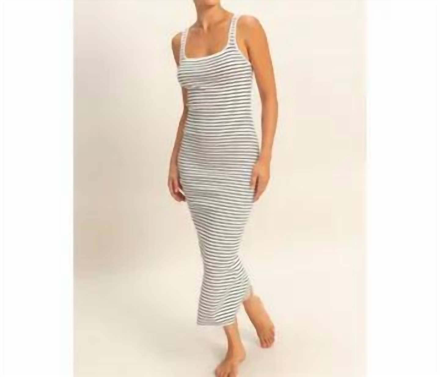 Hyfve - Striped Bodycon Midi Dress