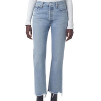 AGOLDE Women's Mid Rise Relaxed Boot Jeans in curio - women's jeans