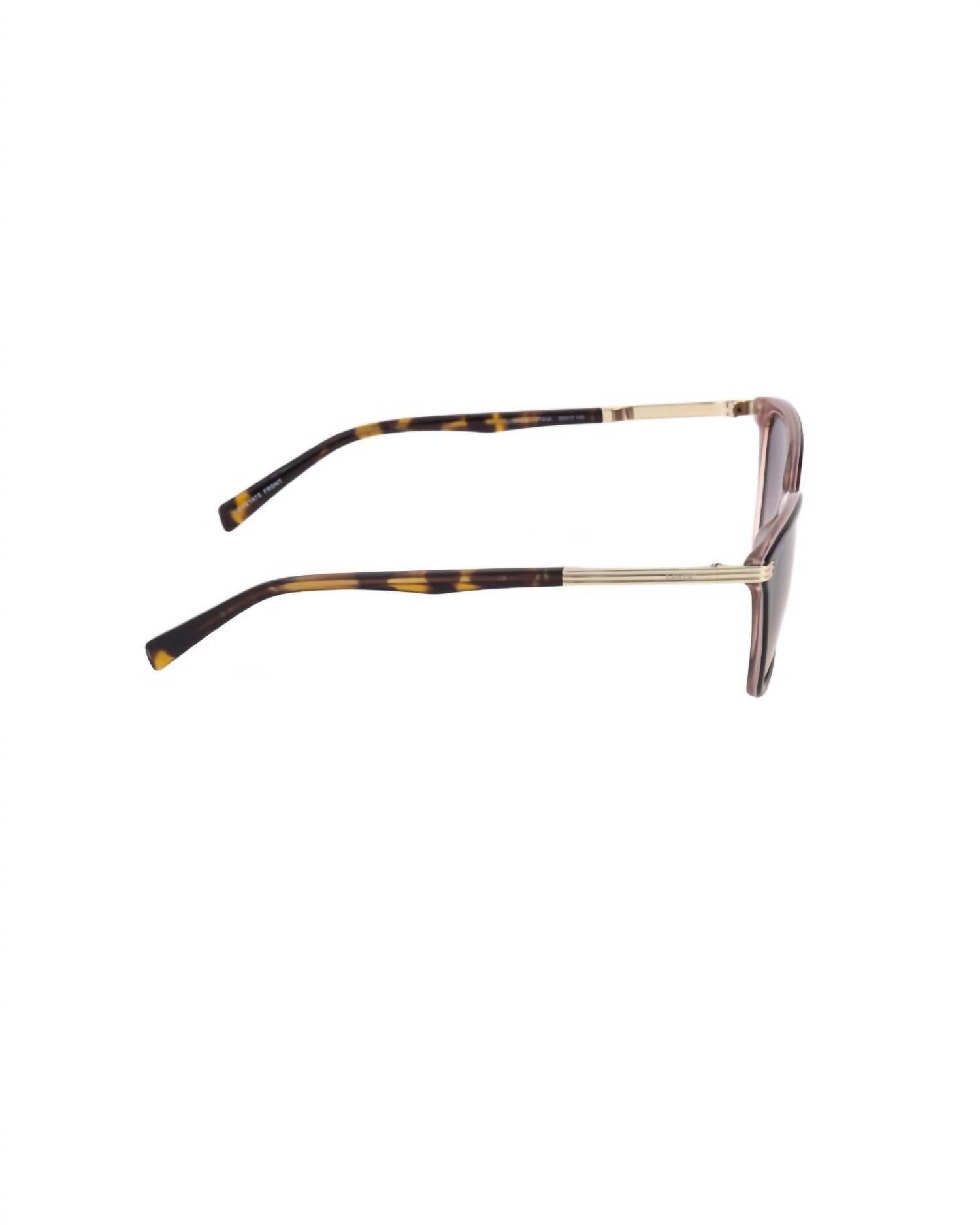 LEVI'S Women's Cat Eye Sunglasses in brown shaded - women's accessory - detail view