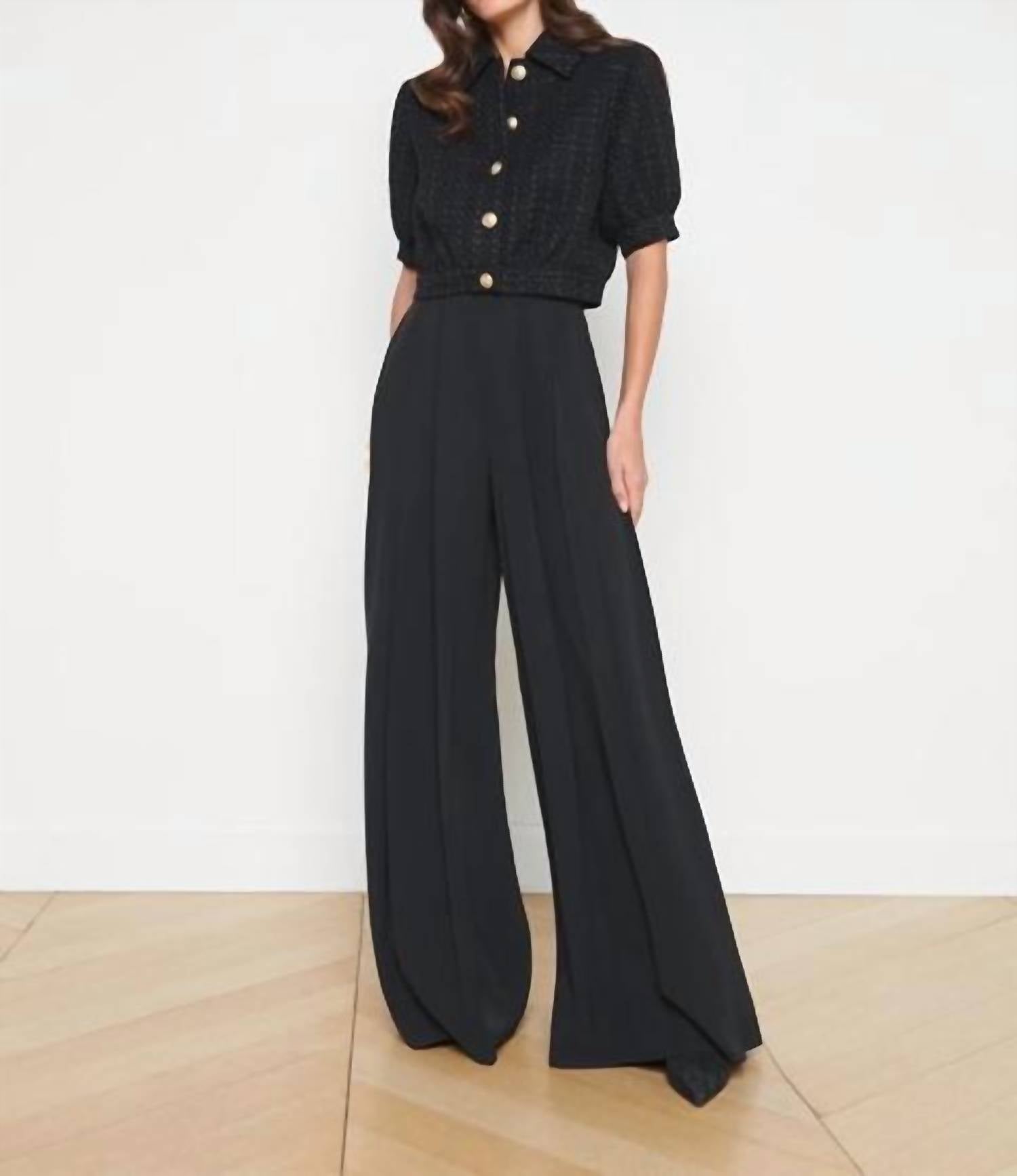 L'Agence - Cove Cropped Tweed Jacket
