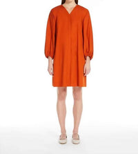 Weekend Max Mara - Cotton Poplin V Neck Dress