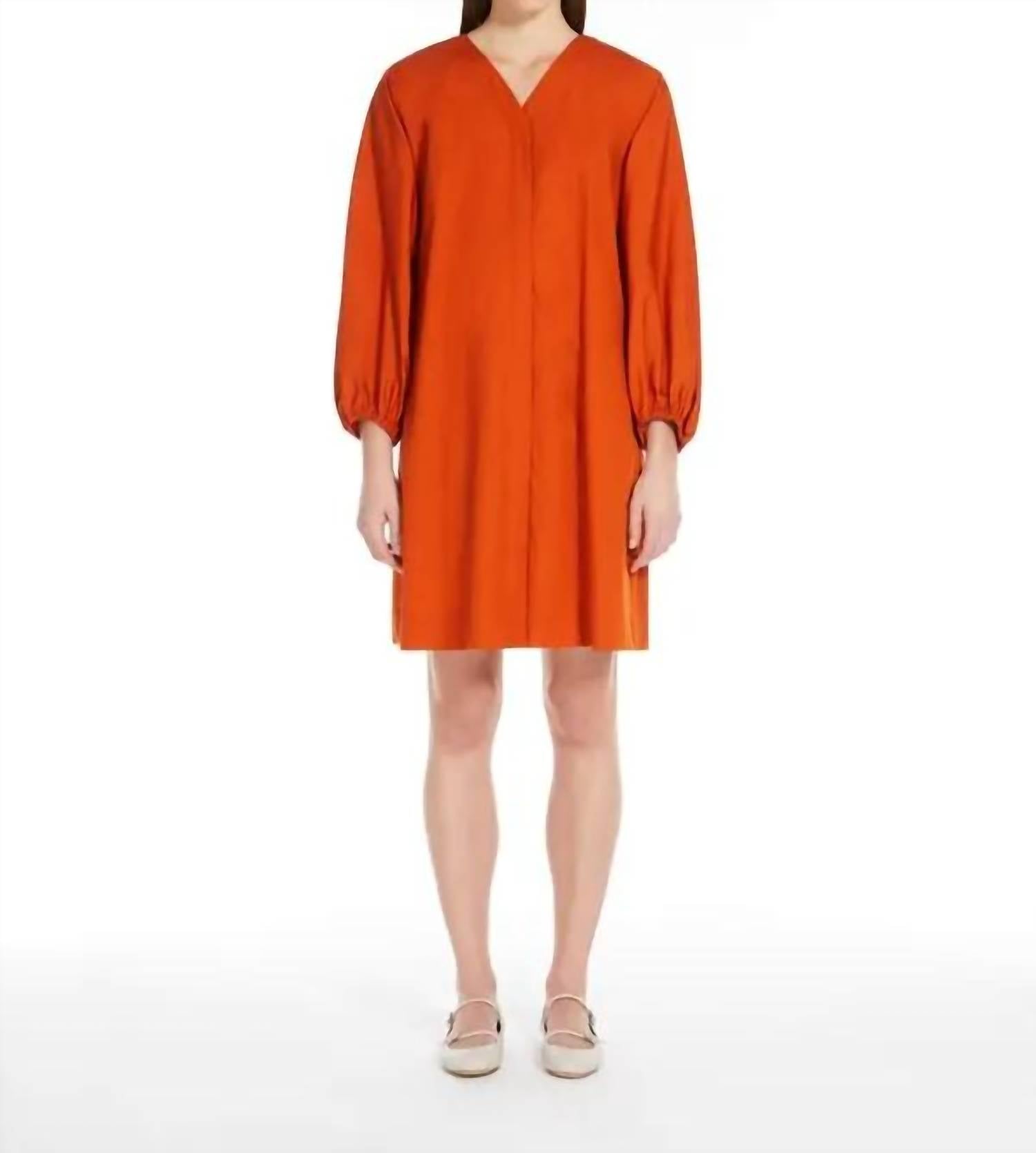 Weekend Max Mara - Cotton Poplin V Neck Dress