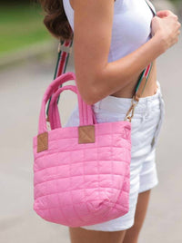 Shiraleah Women's Ezra Mini Tote Cross-body Bag in light pink - women's bag