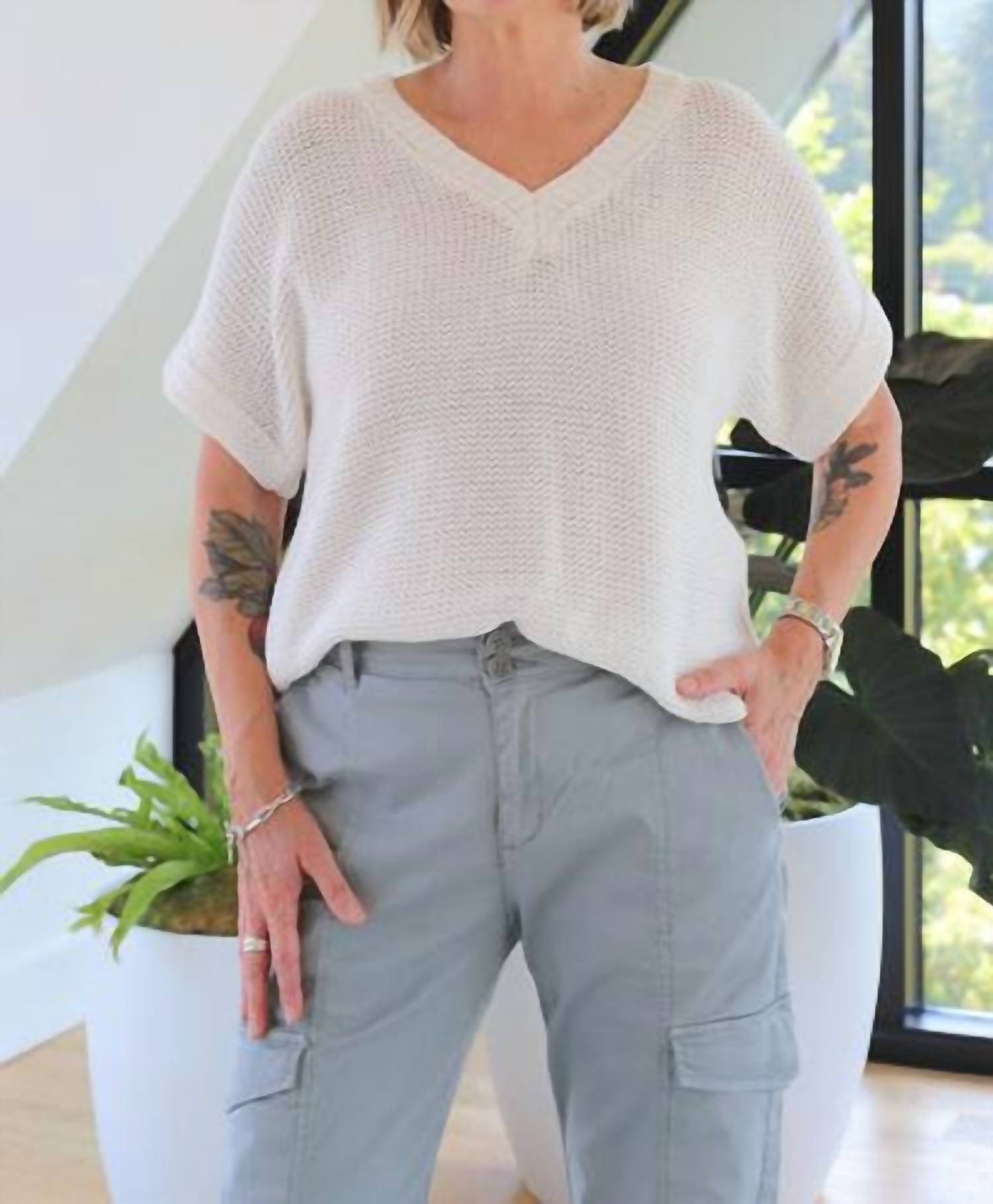 Stitches & Stripes - Elodie Short Sleeve Pullover