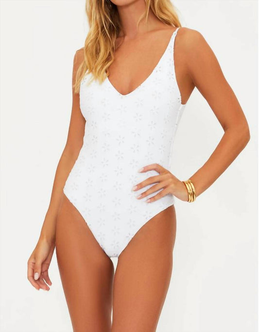 Beach Riot - Reese Magnolia Eyelet One-Piece