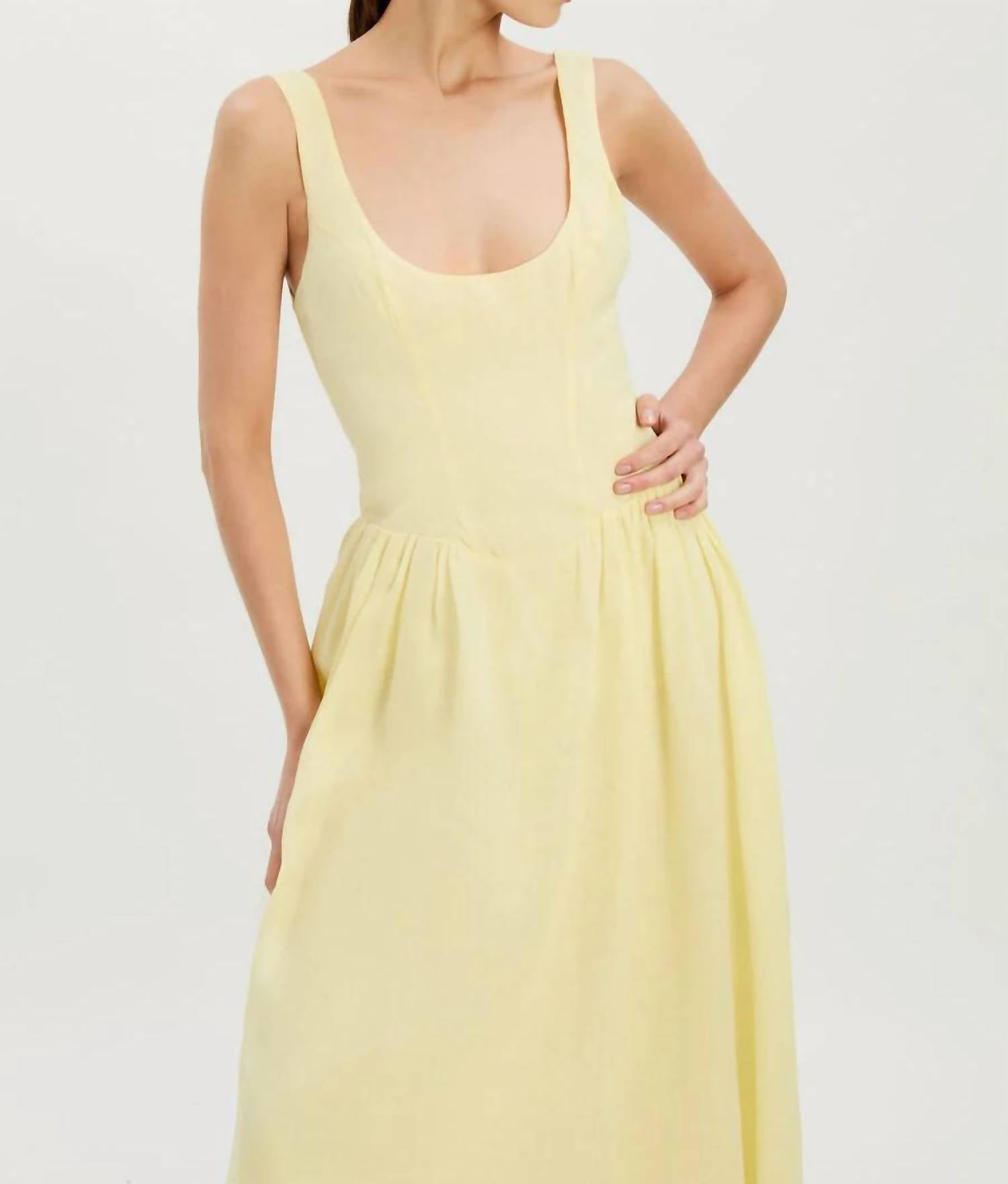 Bardot - Lawrence Scoop Neck Midi Dress