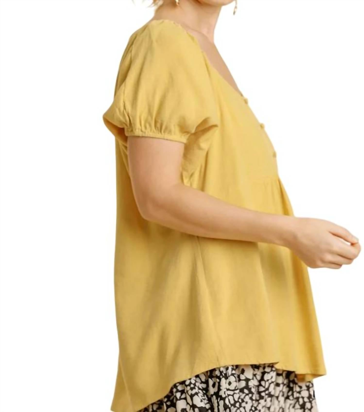 Umgee - Sweetheart Babydoll Top