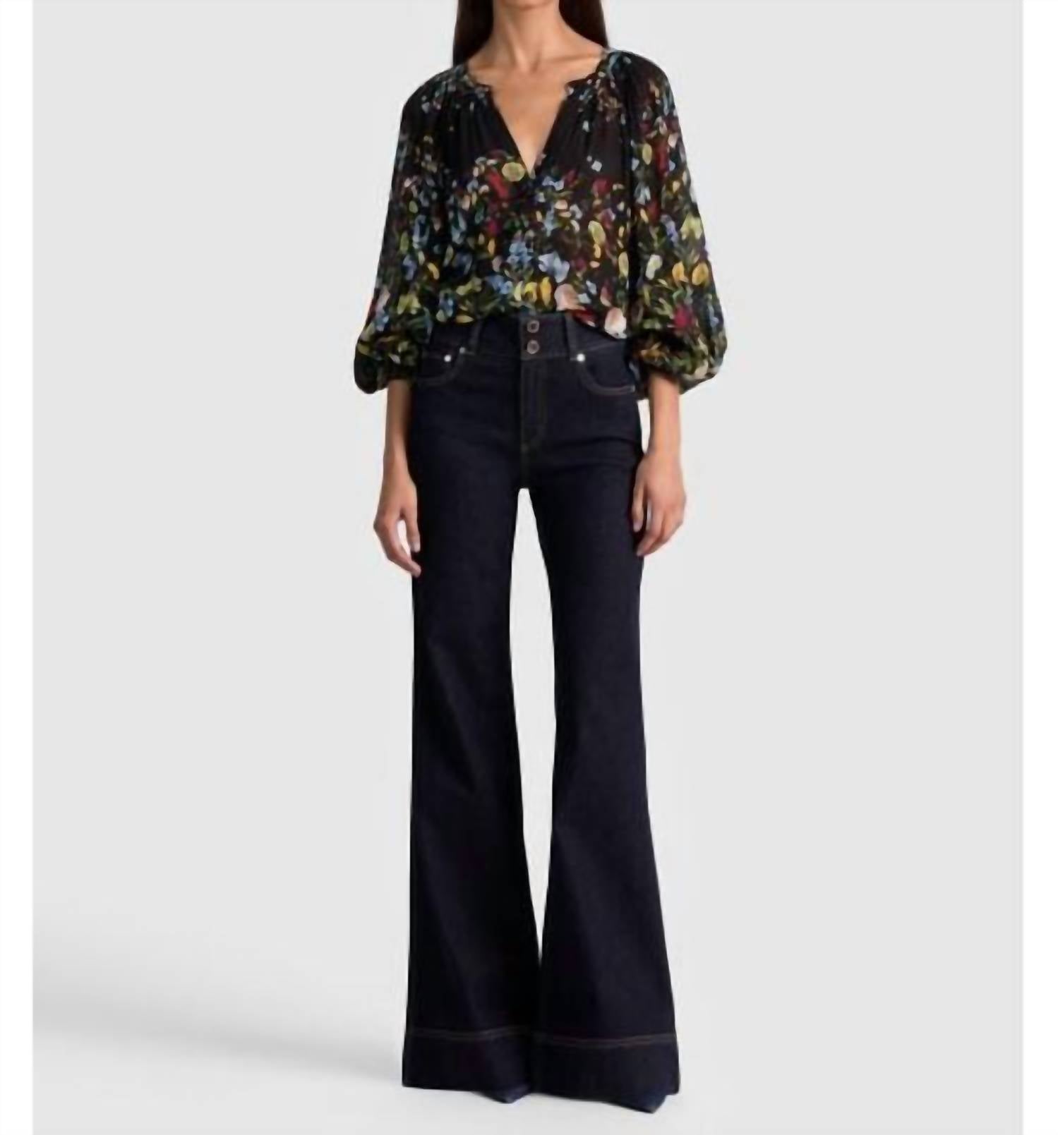 Alice + Olivia - Thalia Long Sleeve Button Down Blouse
