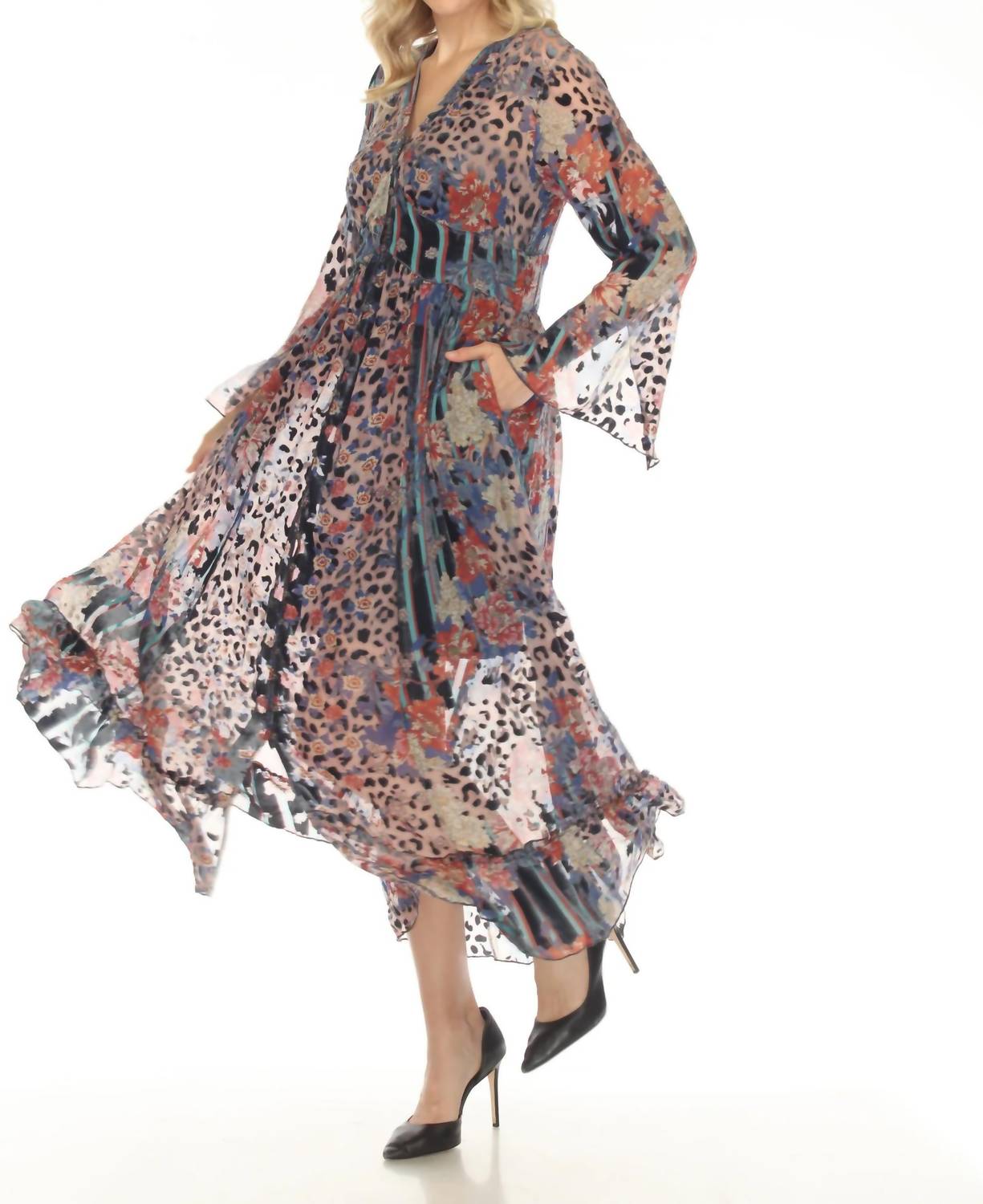 Johnny Was - Ontar Beesley Dress With Slip