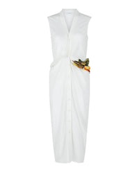 Salvatore Ferragamo - Women's Twisted Belt Midi Dress