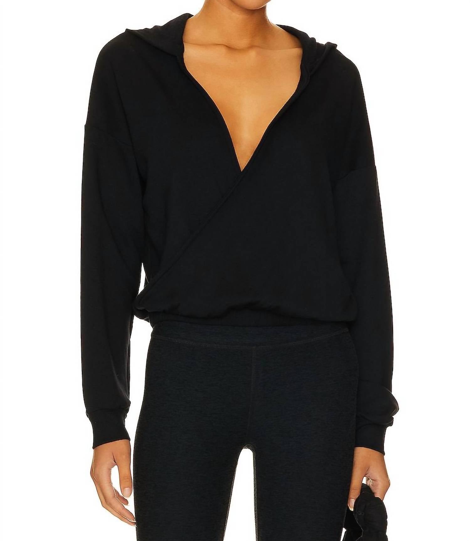 Beyond Yoga - Cross Your Heart Pullover Sweater