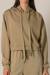 P.Cill - Butter Modal Cropped Hoodie Top