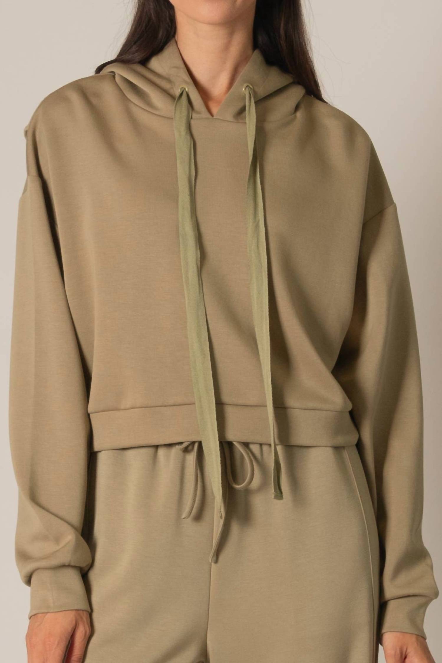 P.Cill - Butter Modal Cropped Hoodie Top