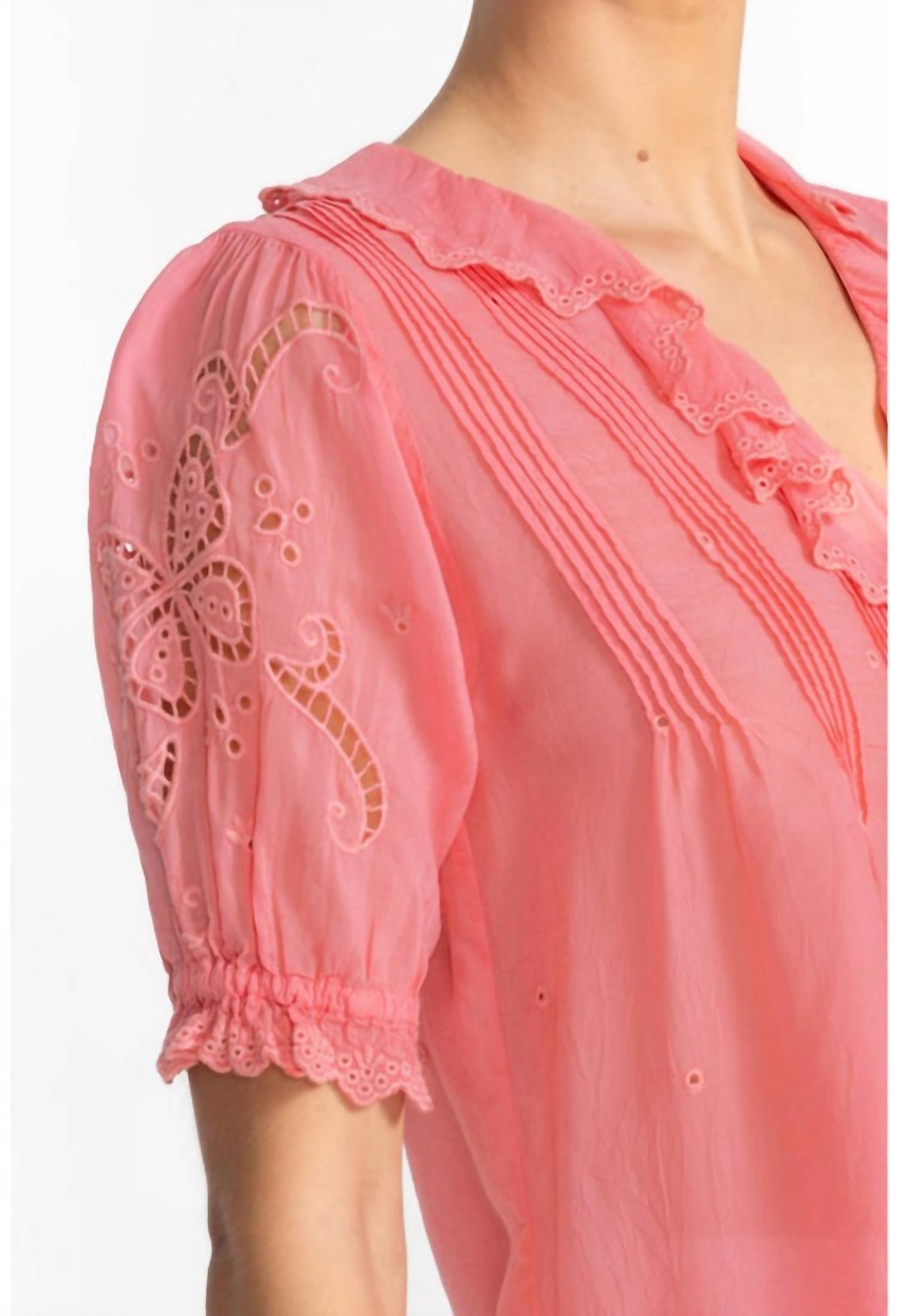 Johnny Was - Anette Ruffle Blouse - Plus