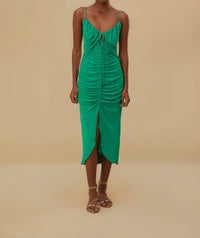 Farm Rio - Cut-out Sleeveless Midi Dress