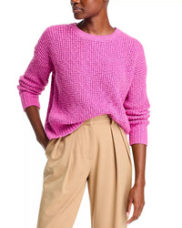 Eileen Fisher - Crewneck Knit Pullover Cotton Sweater