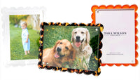 Tara Wilson Designs Scallop Acrylic Picture Frame in white - item - alternate view