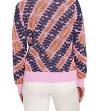 Nic + Zoe - Jacquard Mesh Squiggle Sweater