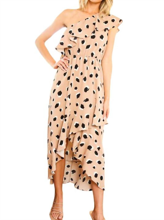 Vine & Love - One Shoulder Ruffle Dress