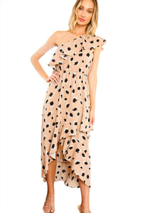 Vine & Love - One Shoulder Ruffle Dress