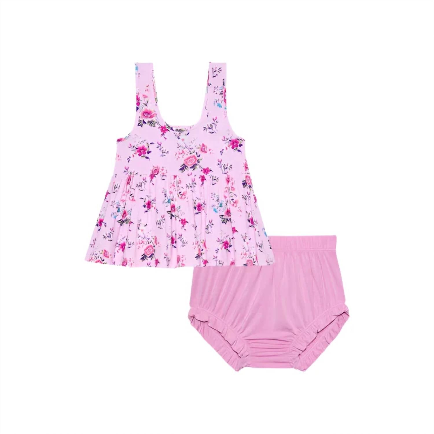 Posh Peanut - Girls Bridget Peplum Bummie Set
