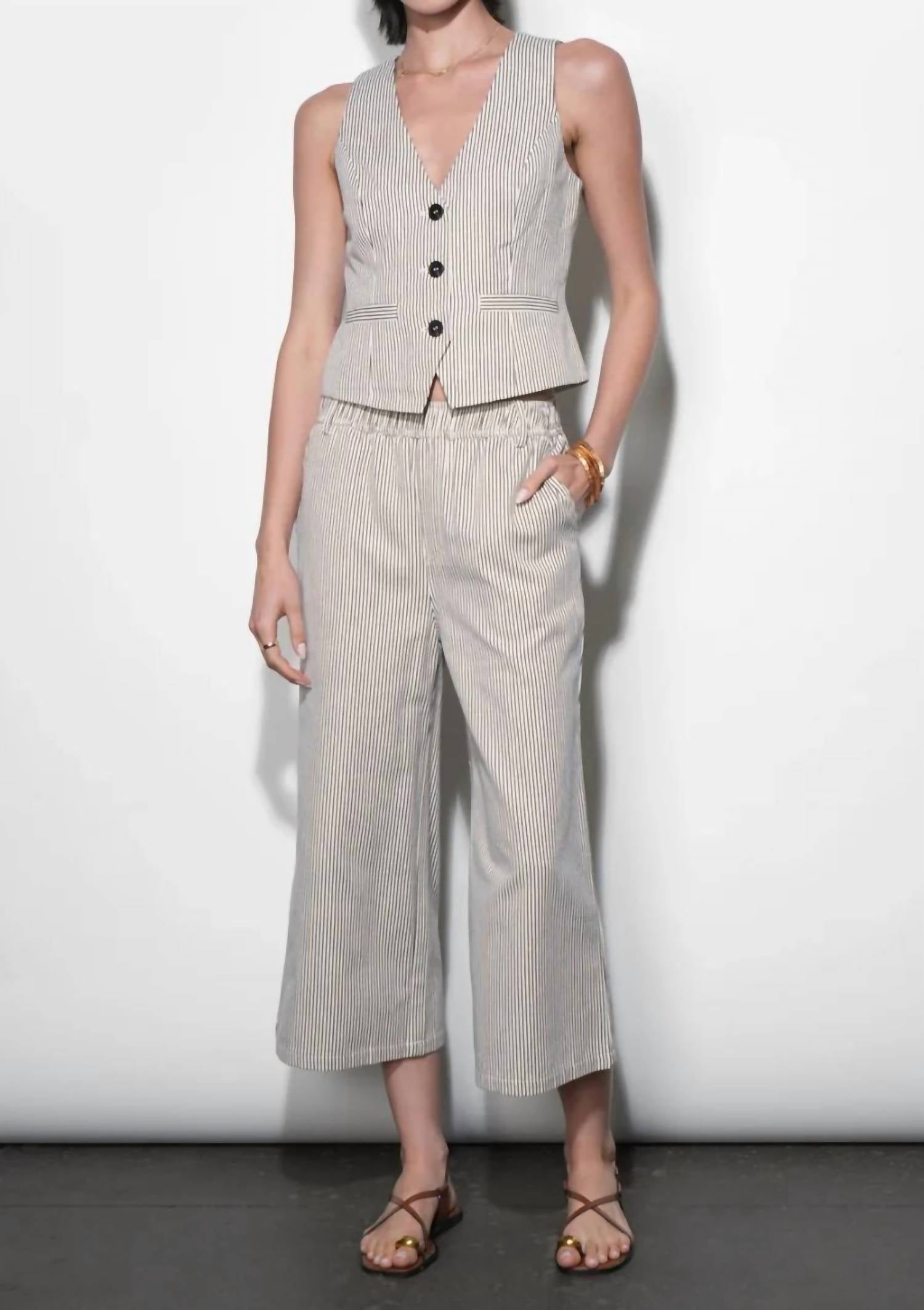 Greylin - Alice Canvas Stripe Vest