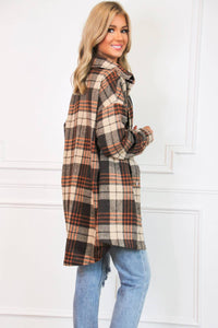 Zenana - Look Within Oversized Plaid Shacket
