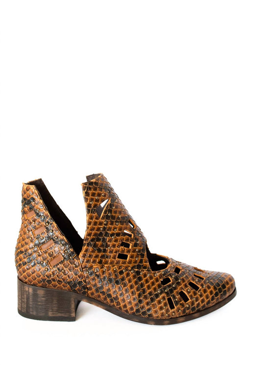 Sbicca - Women's Reedy Cut Out Ankle Snakeskin Boot