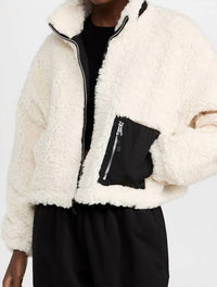 Something Navy - Teddy Patch Pocket Jacket