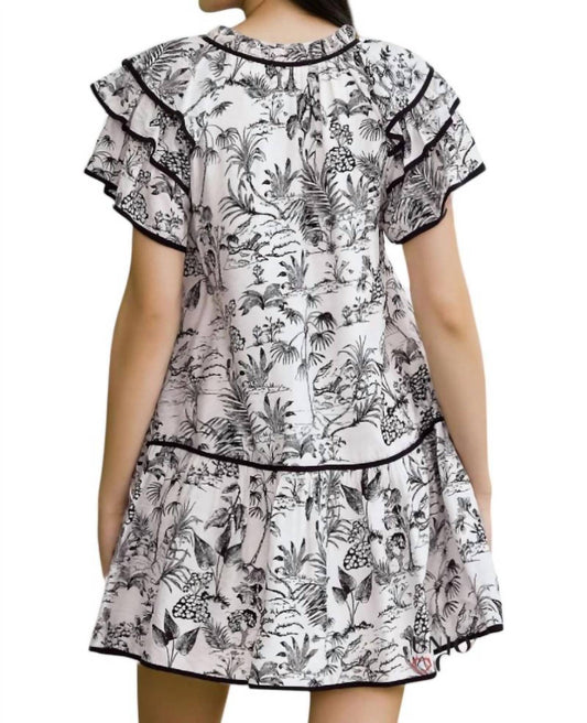 Entro - Madeleine Piping Tiered Mini Dress