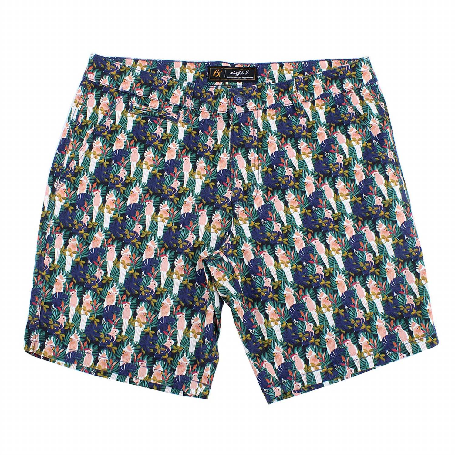 Eight X - Men's Tropical Print Shorts