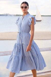 Oliphant - Cinched Flirty Midi Dress