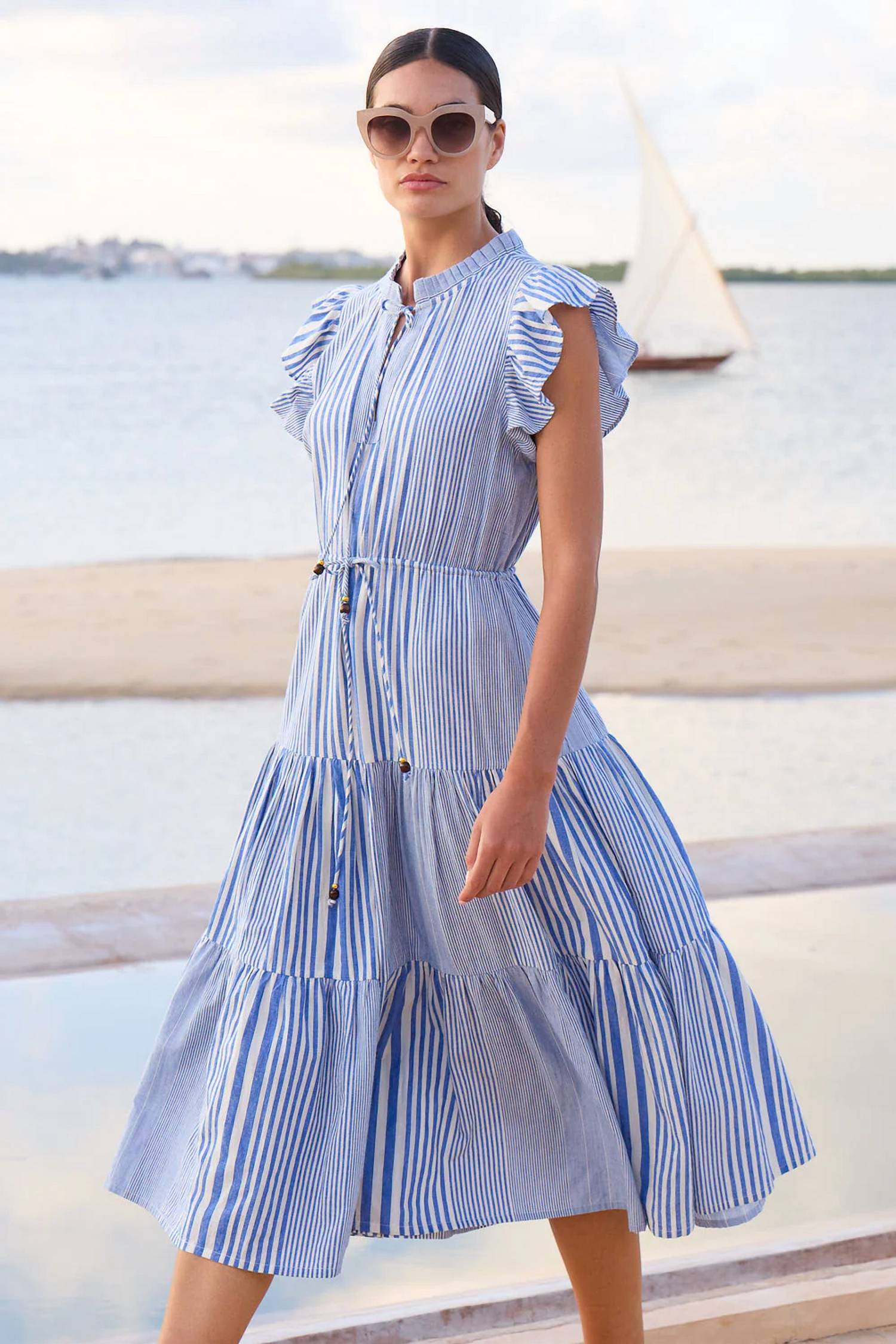 Oliphant - Cinched Flirty Midi Dress