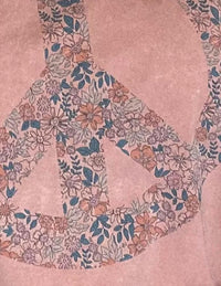 Easel - Peace Distressed Graphic Shirt - Plus
