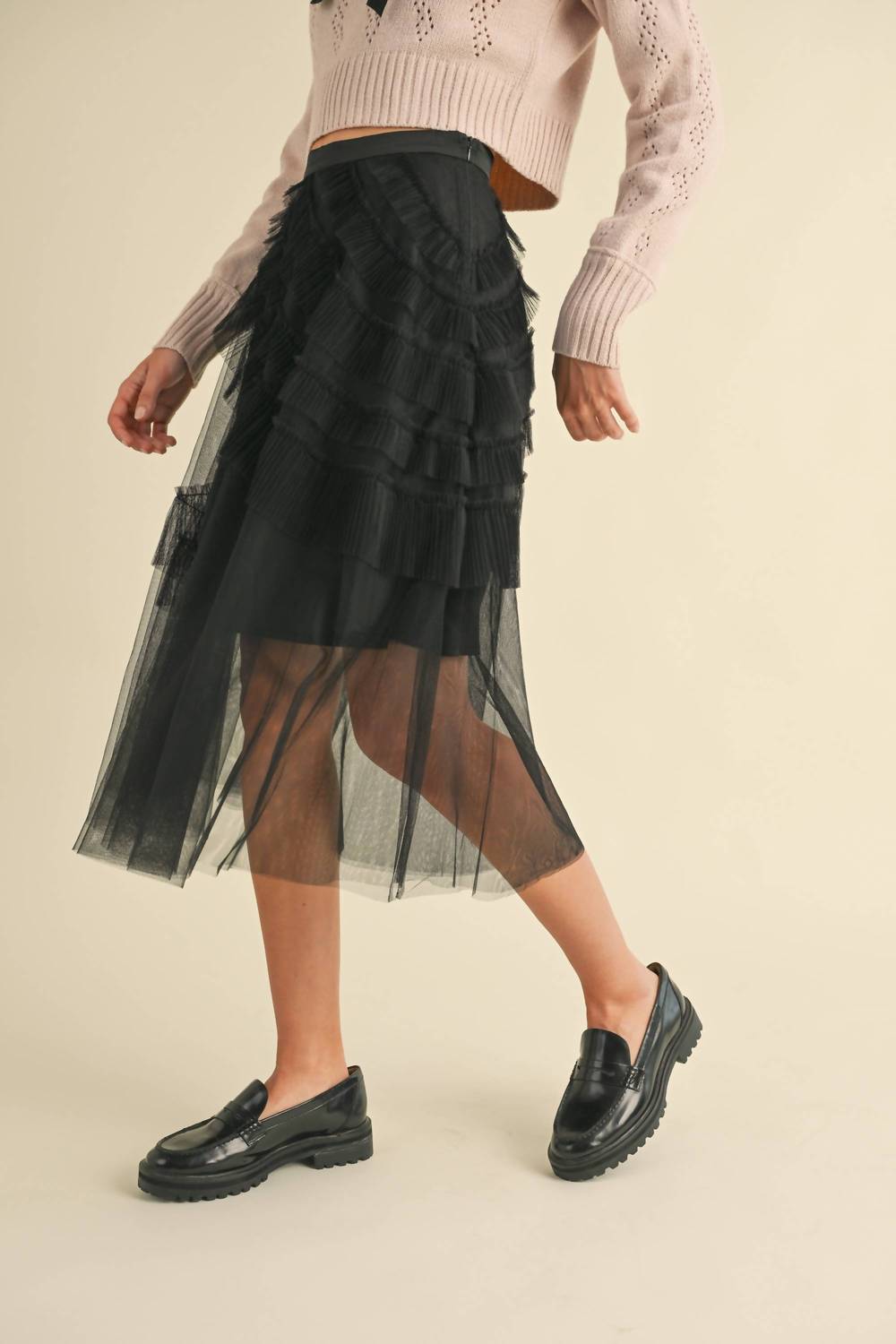 Heyson - Women's Wfrill Mesh Tulle Midi Skirt